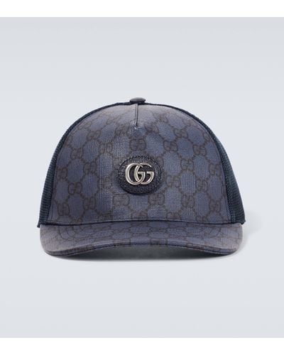 Gucci Casquette En Toile GG Supreme - Bleu