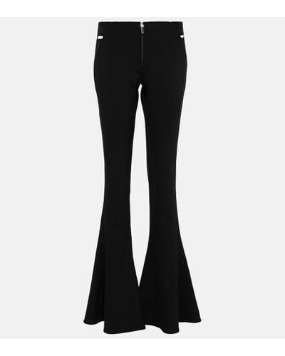 Jean Paul Gaultier X Knwls Cutout Flared Trousers - Black
