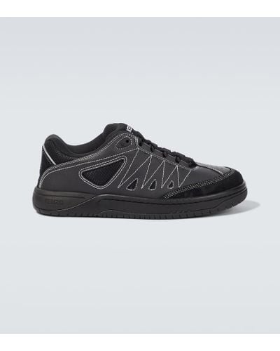 KENZO Pxt Leather Sneakers - Black