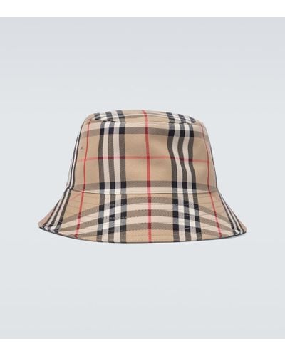 Burberry Sombrero de pescador con Check - Neutro
