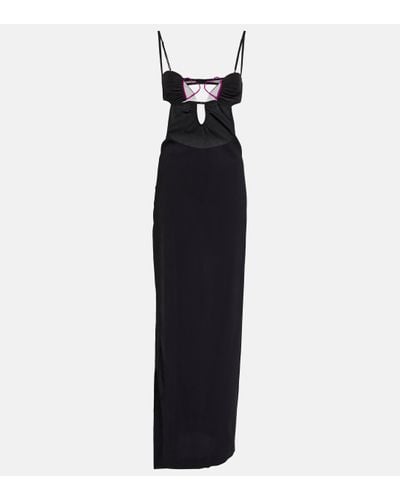 Nensi Dojaka Embellished Maxi Dress - Black