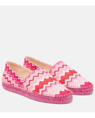 Missoni Chevron Espadrilles - Pink