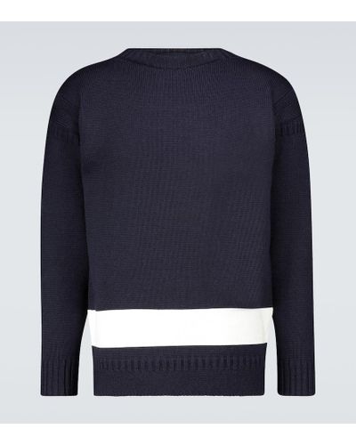 Comme des Garçons Guernsey British Wool Sweater - Blue