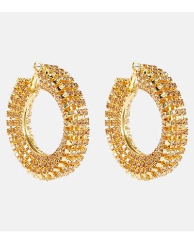 Magda Butrym Crystal-embellished Hoop Earrings - Metallic