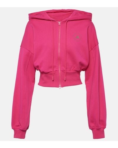 adidas By Stella McCartney Truecasuals Cotton Jersey Jacket - Pink