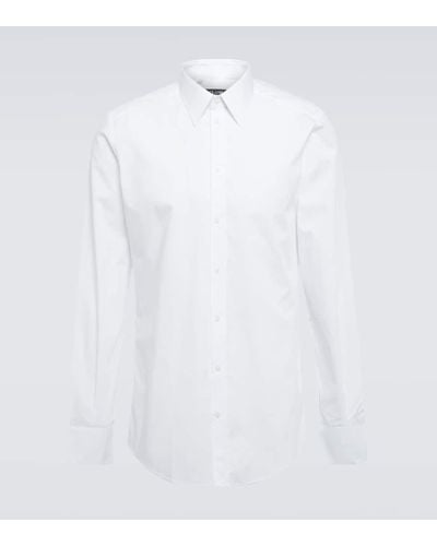 Dolce & Gabbana Camicia in popeline di cotone - Bianco