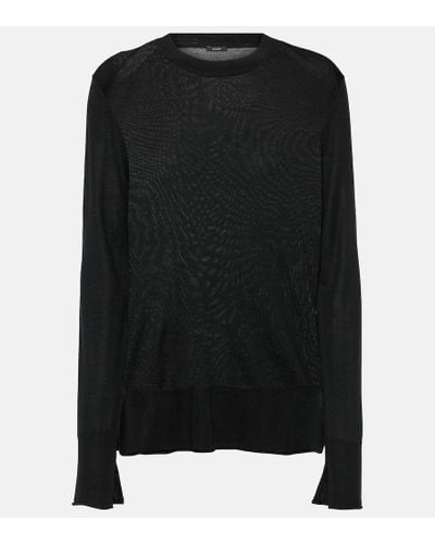 JOSEPH Wool And Silk Sweater - Black