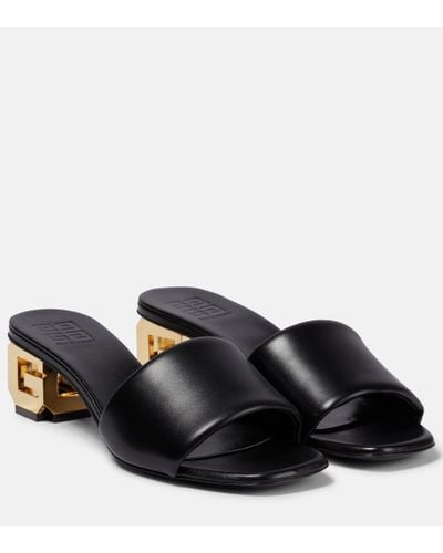 Givenchy Mules G Cube in pelle - Nero