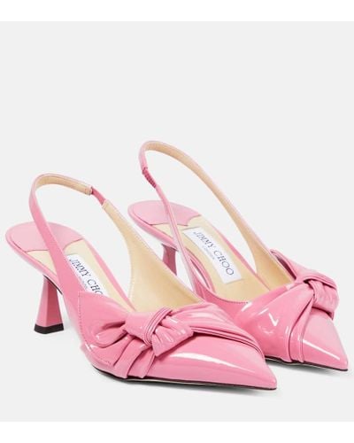 Jimmy Choo Elinor 65 Patent Leather Pumps - Pink