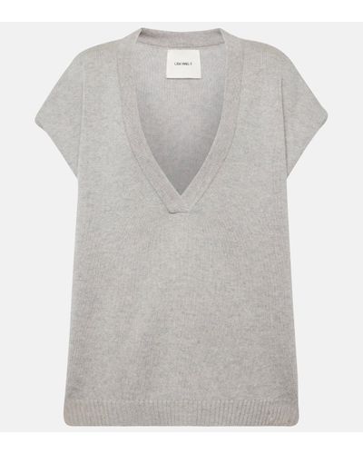 Lisa Yang Linn Oversized Cashmere Jumper Vest - Grey