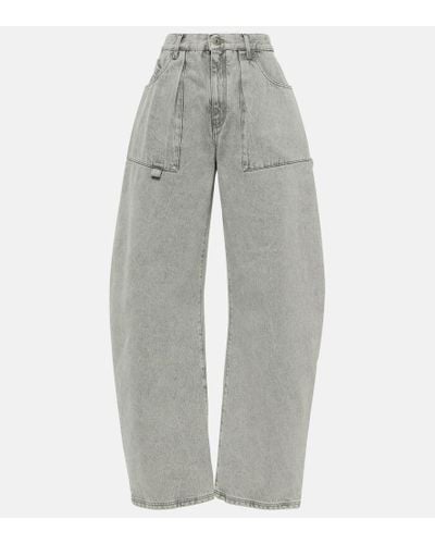 The Attico Barrel Jeans Effie - Grau