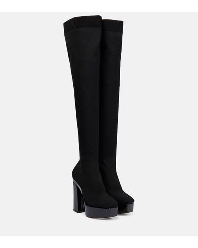 Jimmy Choo Giome Over-the-knee Boots 140 - Black