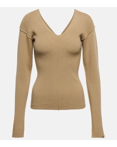 Extreme Cashmere N°253 Lady Cashmere-blend Sweater - Natural