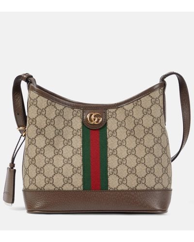 Gucci Ophidia Small GG Canvas Shoulder Bag - Grey