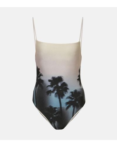 Jonathan Simkhai Elenora Printed Swimsuit - White