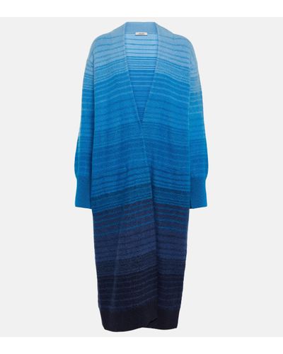 Dorothee Schumacher Cardigan Blue Degrade en laine et mohair - Bleu