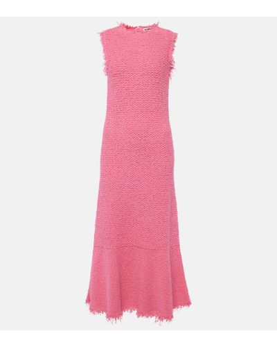 Jil Sander Robe longue en coton melange - Rose