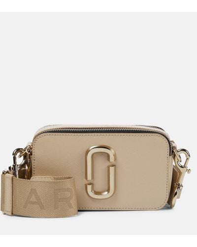 Marc Jacobs The Leather Snapshot Camera Cross-body Bag - Natural