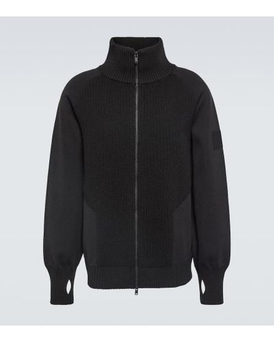 Y-3 Jacke aus einem Mohairgemisch - Schwarz