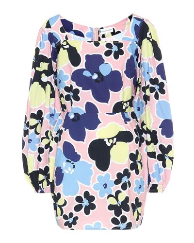 Alexandra Miro Heidi Floral Cotton Minidress - Multicolour