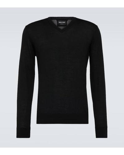 Giorgio Armani Virgin Wool Sweater - Black