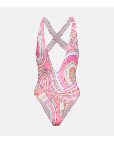Emilio Pucci Printed Swimsuit - Pink