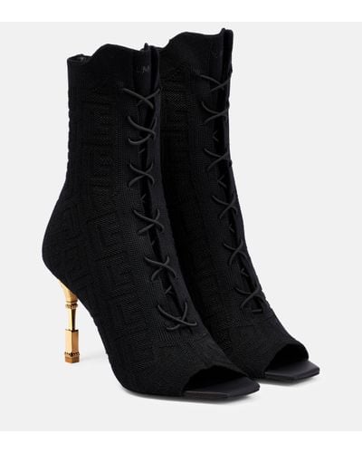 Balmain Moneta Ankle Boots - Black