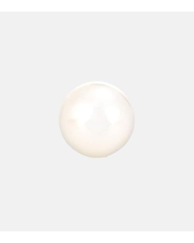 Sophie Bille Brahe Petit Perle 14kt Gold Pearl Earring - White