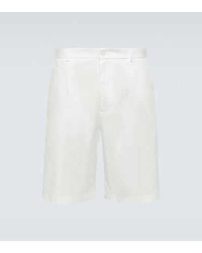 Dolce & Gabbana Cotton-blend Bermuda Shorts - White