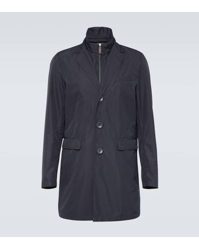 Herno Byron Vest And Coat Set - Blue