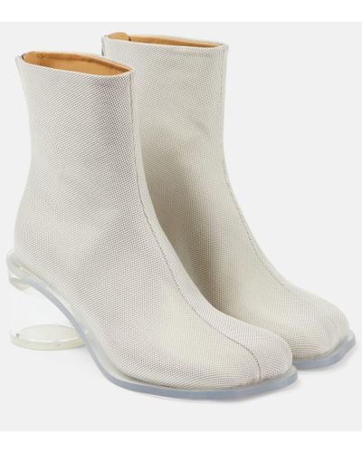 MM6 by Maison Martin Margiela Anatomic Ankle Boots - White