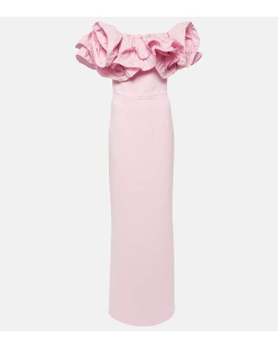 Rebecca Vallance Off-Shoulder-Robe Jenna aus Crepe - Pink