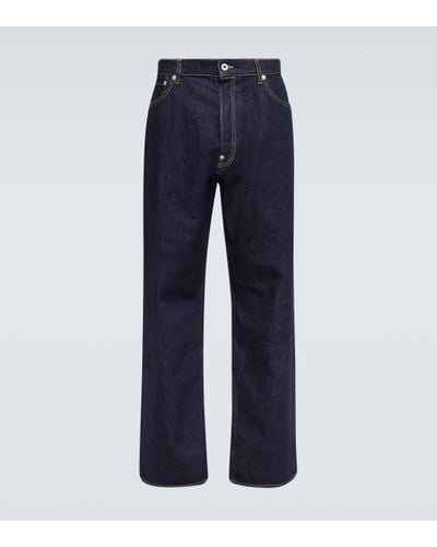 KENZO Suisen Relaxed Fit Jeans - Blue