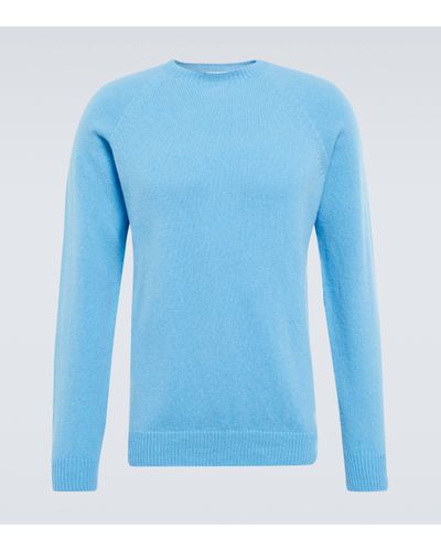 Sunspel Pull en laine - Bleu