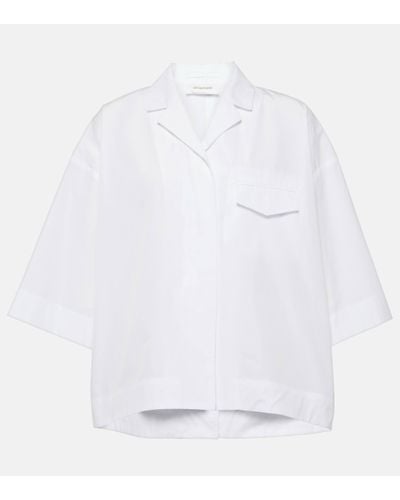 Sportmax Parole Oversized Cotton Shirt - White