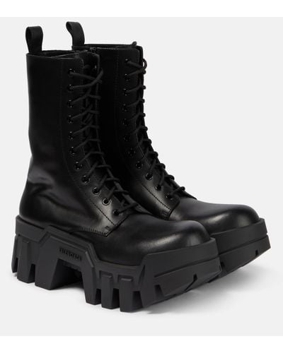 Balenciaga Shoes > boots > lace-up boots - Noir