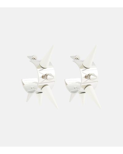 Acne Studios Spike Earrings - White