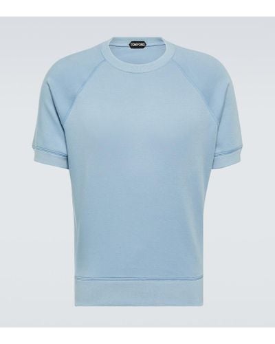 Tom Ford Camiseta de algodon - Azul
