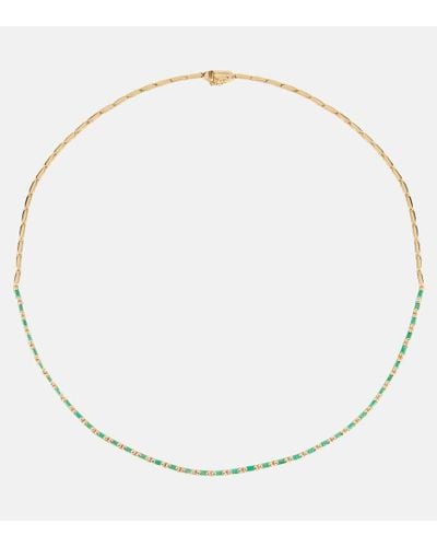 Suzanne Kalan Collar de oro de 18 ct con esmeraldas - Neutro