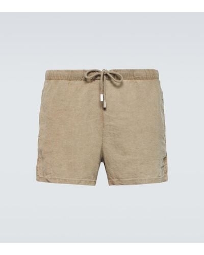 Vilebrequin Shorts in lino - Neutro