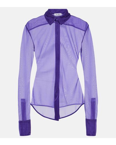 The Attico Knitted Shirt - Purple