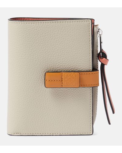 Loewe Leather Bifold Wallet - Natural