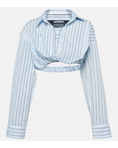 Jacquemus La Chemise Bahia Striped Shirt - Blue