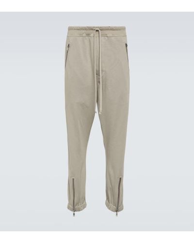 Rick Owens Cotton Jersey Sweatpants - Natural