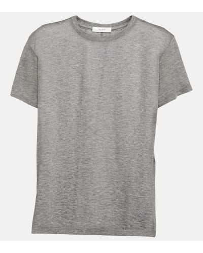 The Row T-shirt oversize Niteroi in jersey - Grigio