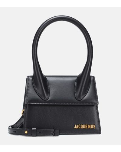 Jacquemus Le Chiquito Moyen Mini Tote Aus Leder - Schwarz