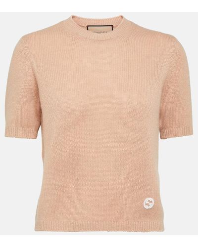 Gucci Top aus Kaschmir - Natur