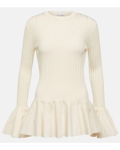 JW Anderson Pullover aus Wolle - Natur