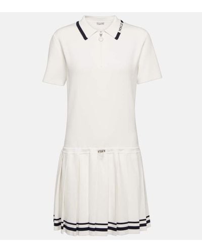 Moncler Pleated Minidress - White