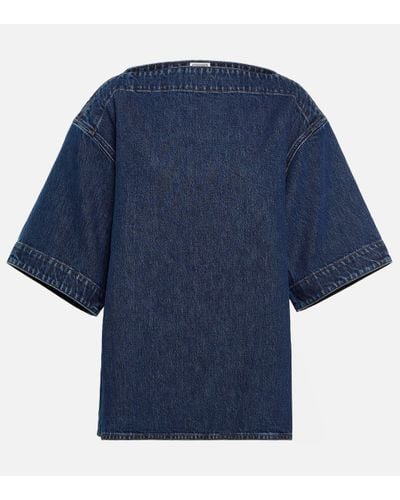 Totême Top en jean - Bleu